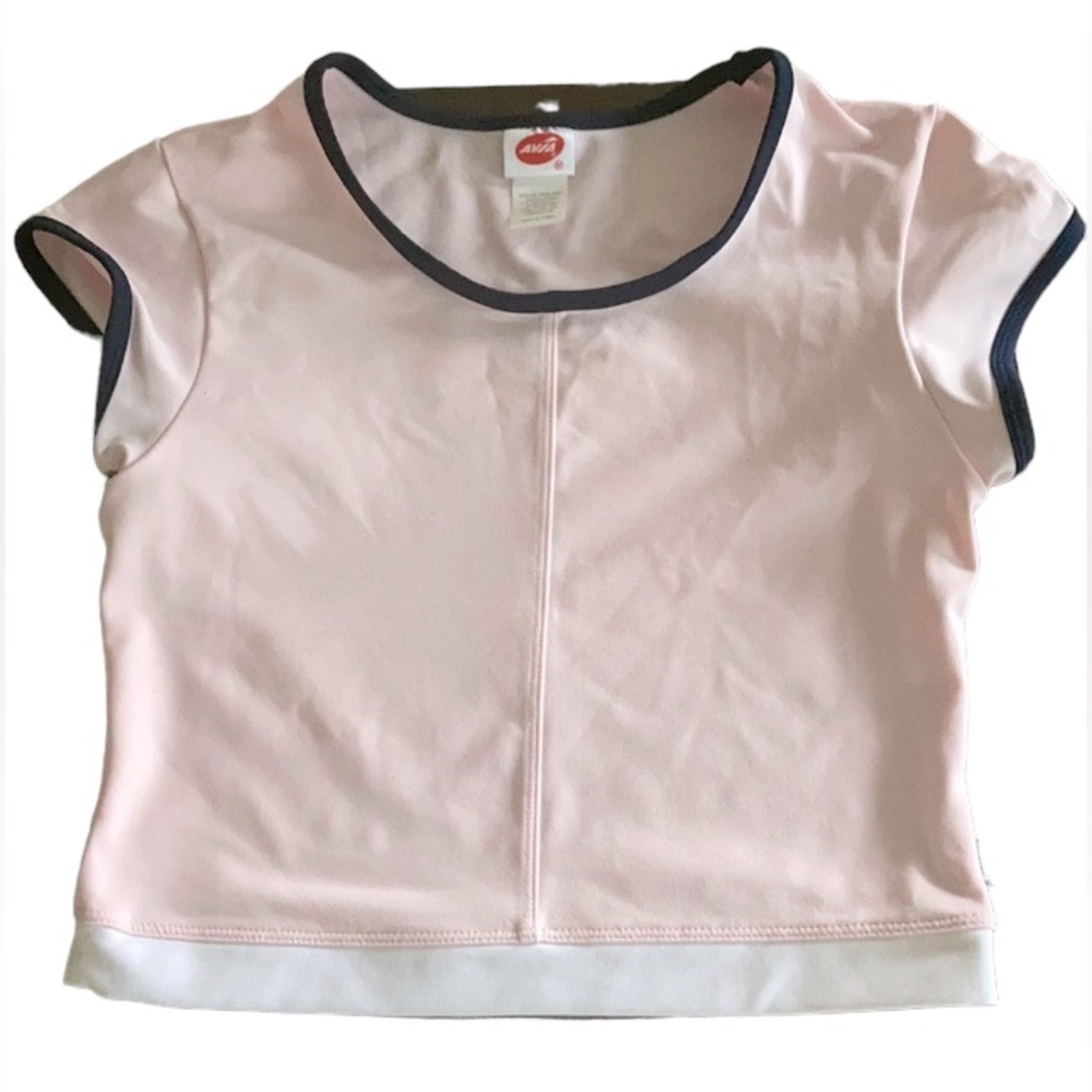 AVIA Active Pink Cropped Sport Top Shirt Size M